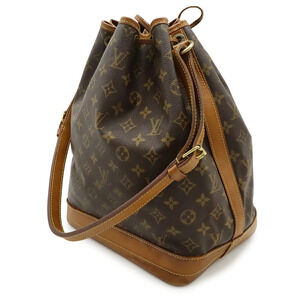 Louis Vuitton Monogram Hobo Noe Shoulder Bag Drawstring Brown